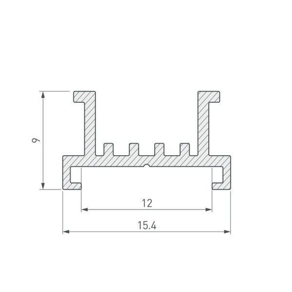 Основание для ленты Arlight SL-Line-2522-2500 033415