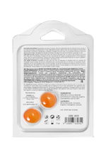 Набор из 2 шариков с массажным маслом Brazilian Balls с разогревающим эффектом