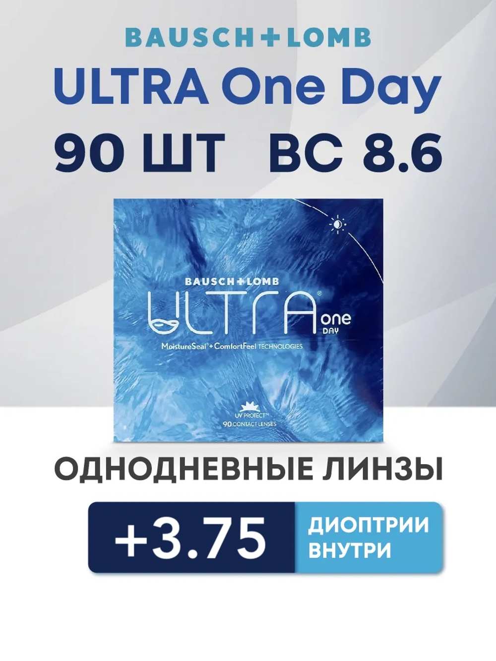 Однодневные контактные линзы Ultra ONE DAY (уп. 90 линз)