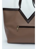 Сумка шоппер через плечо большая на молнии