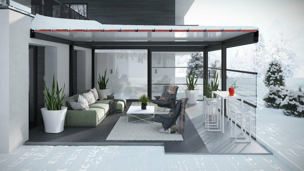 Биоклиматическая всесезонная конструкция (веранда) Б3Т