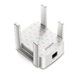Усилитель Wi-Fi сигнала Digma D-WR310 (D-WR310V2) Повторитель беспроводного сигнала N300 Wi-Fi белый