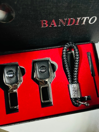 Заглушка ремня безопасности НАБОР "JEEP" (2заглушки+брелок+отвертка) K-105JP