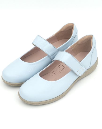 1102 Женские балетки (Светло-синий)