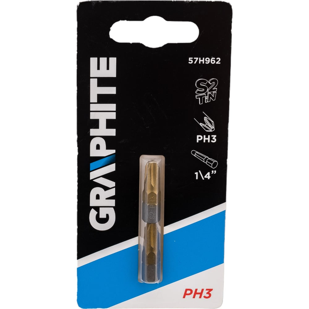 Насадки 2 шт, PH3, 25 мм GRAPHITE 57H962