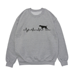 Свитшот "Курцхаар -  сердечный ритм"