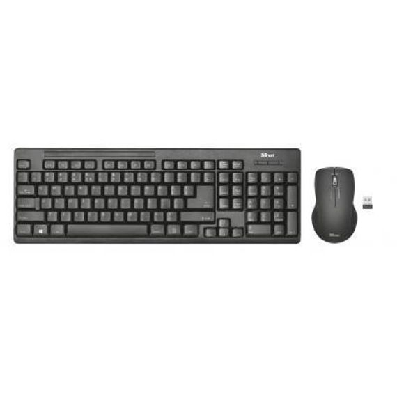 Klaviatura \ Клавиатура \ Keyboard Trust Ziva wireless Keyboard with mouse RU
