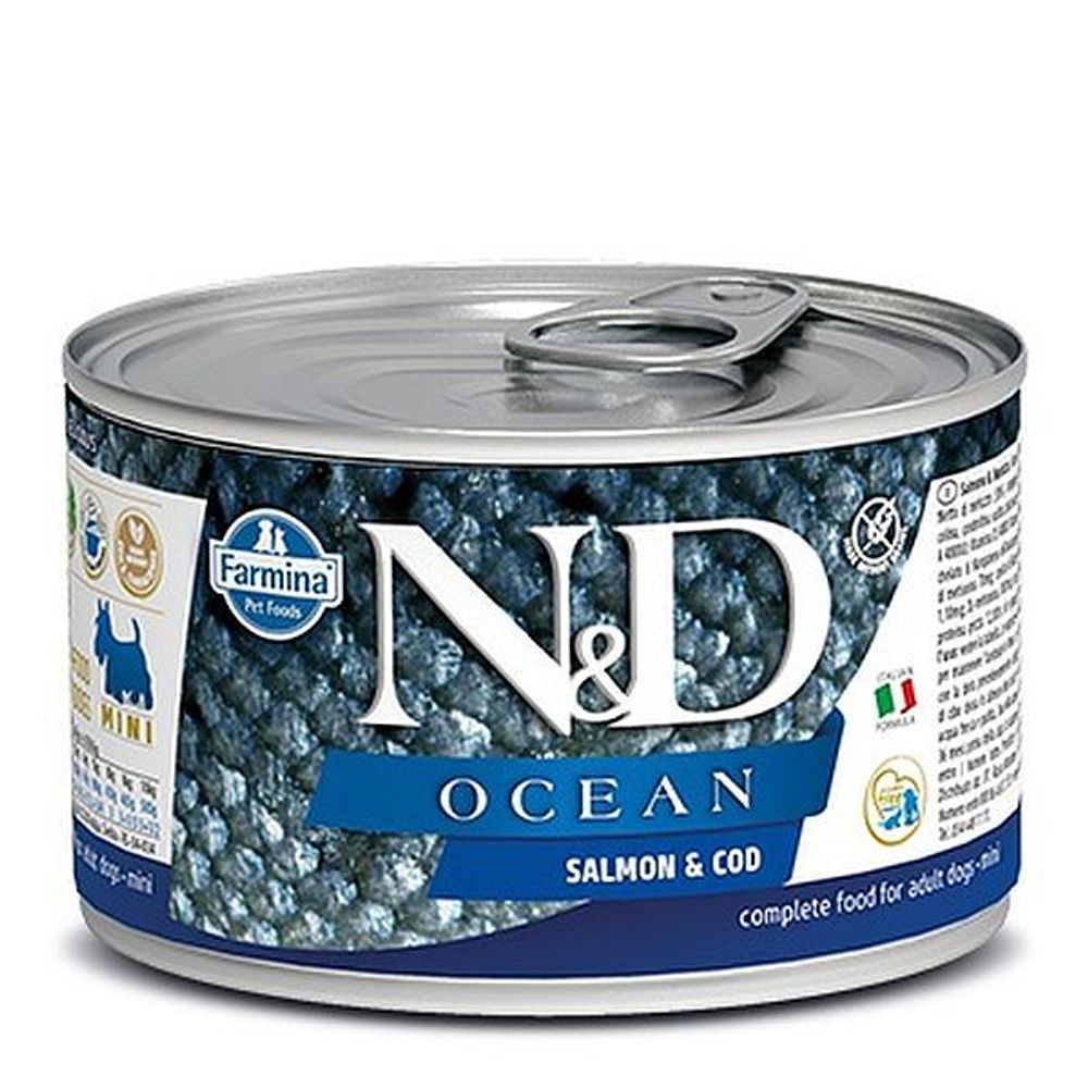 ND Dog OCEAN Salmon &amp; Cod MINI Лосось с треской для собак мелких пород 140г