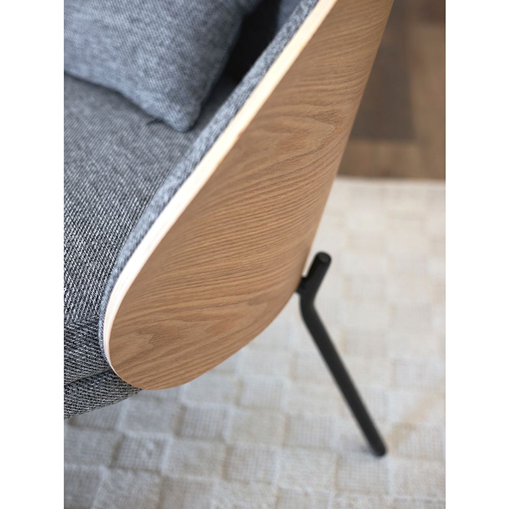 Кресло Cloud, рогожка, грифельно-серое