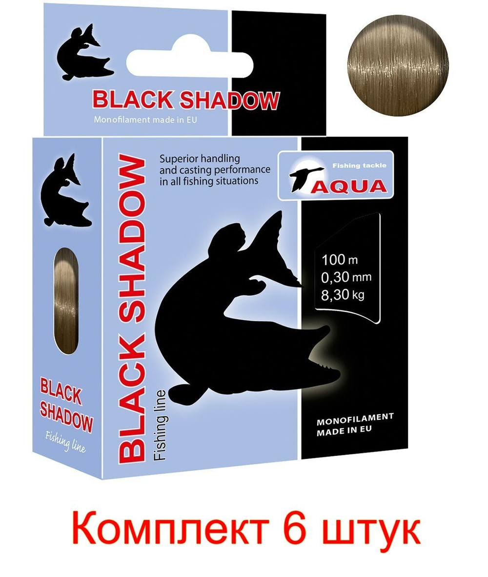 леска рыболовная Black Shadow 0,20mm 100m ( 6 штук )