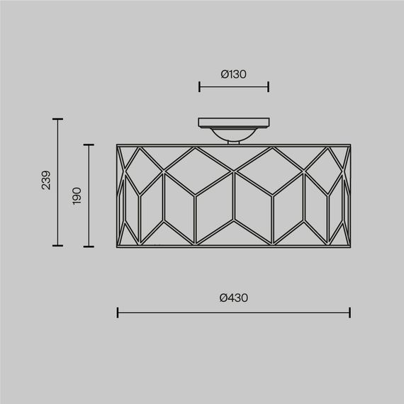 Потолочный светильник Maytoni Messina H223-PL-03-G