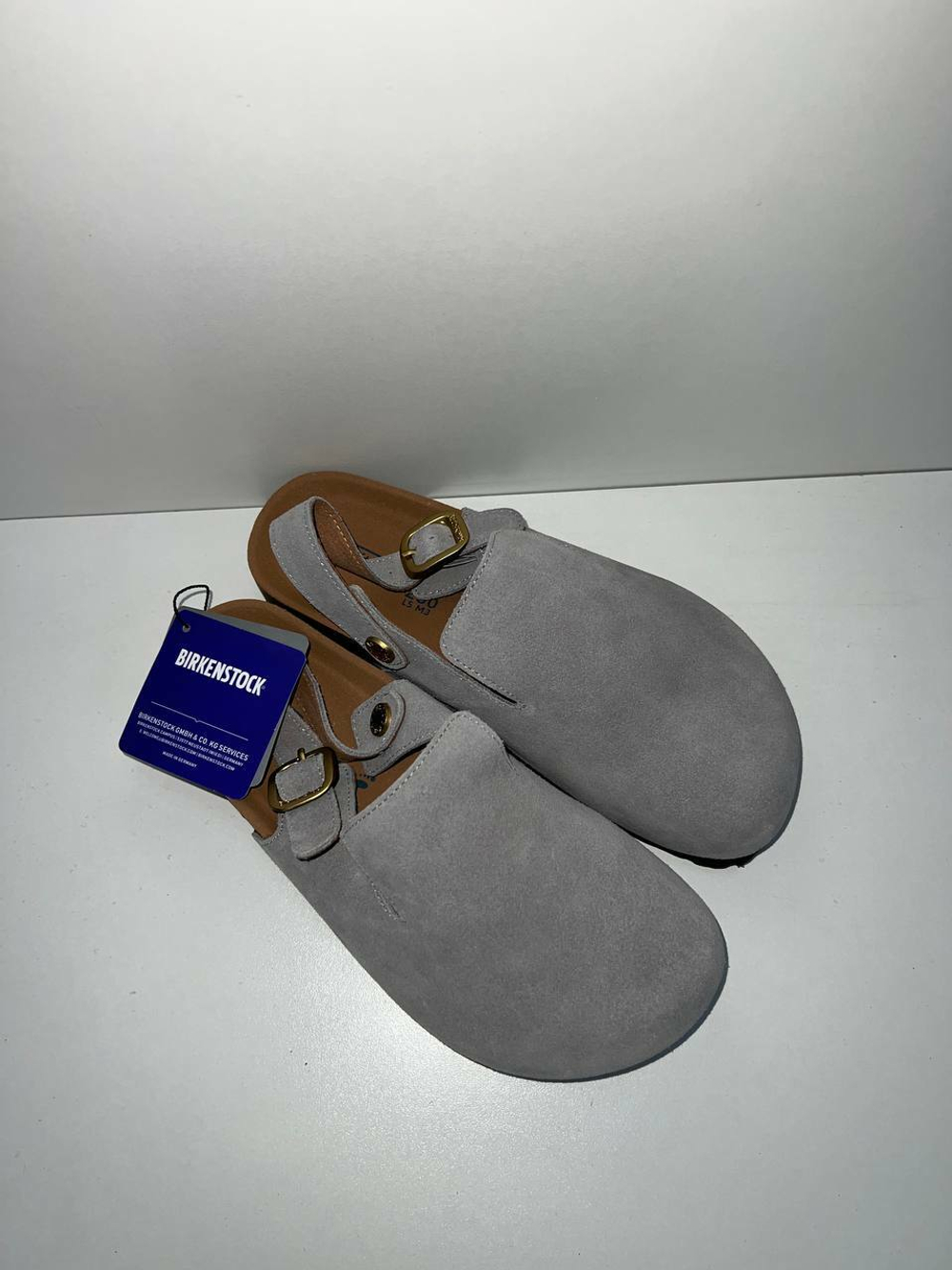 Мюли Birkenstock серые