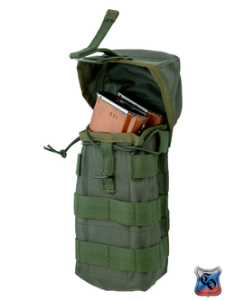 Подсумок SSO АК 2 MOLLE с бесшумной застёжкой и утяжкой. Олива