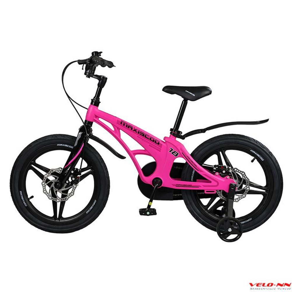 Велосипед 18" MAXISCOO Cosmic Делюкс розовый матовый