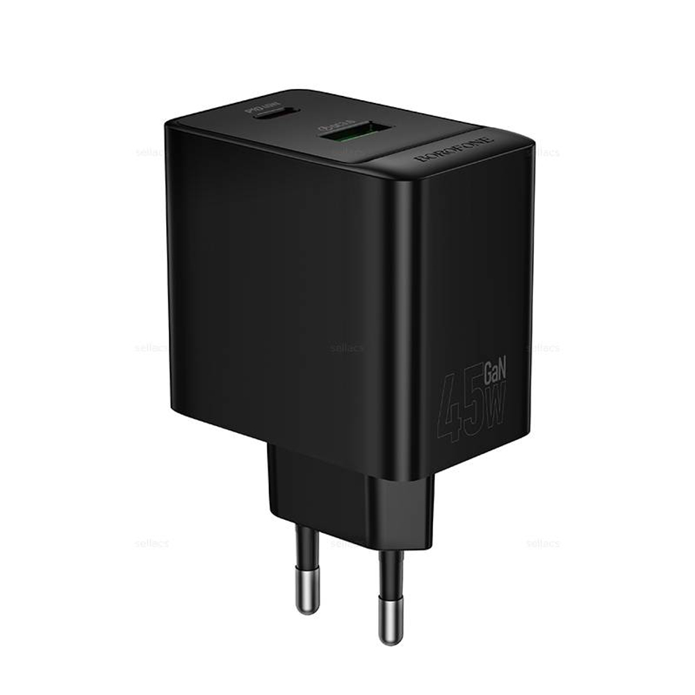 Borofone BAS16A Erudite PD45W(1C1A) зарядное устройство (black)