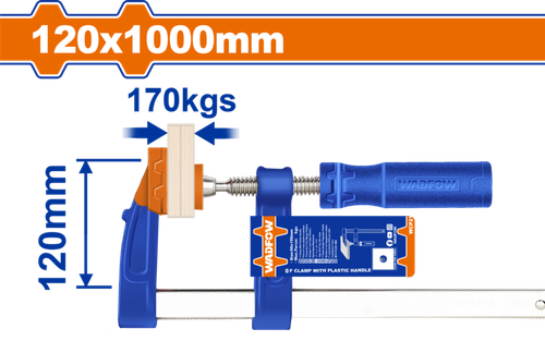 Струбцина F-типа 120х1000 мм (6) WADFOW WCP2125