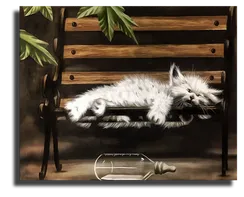 Постер "Спящий кот"