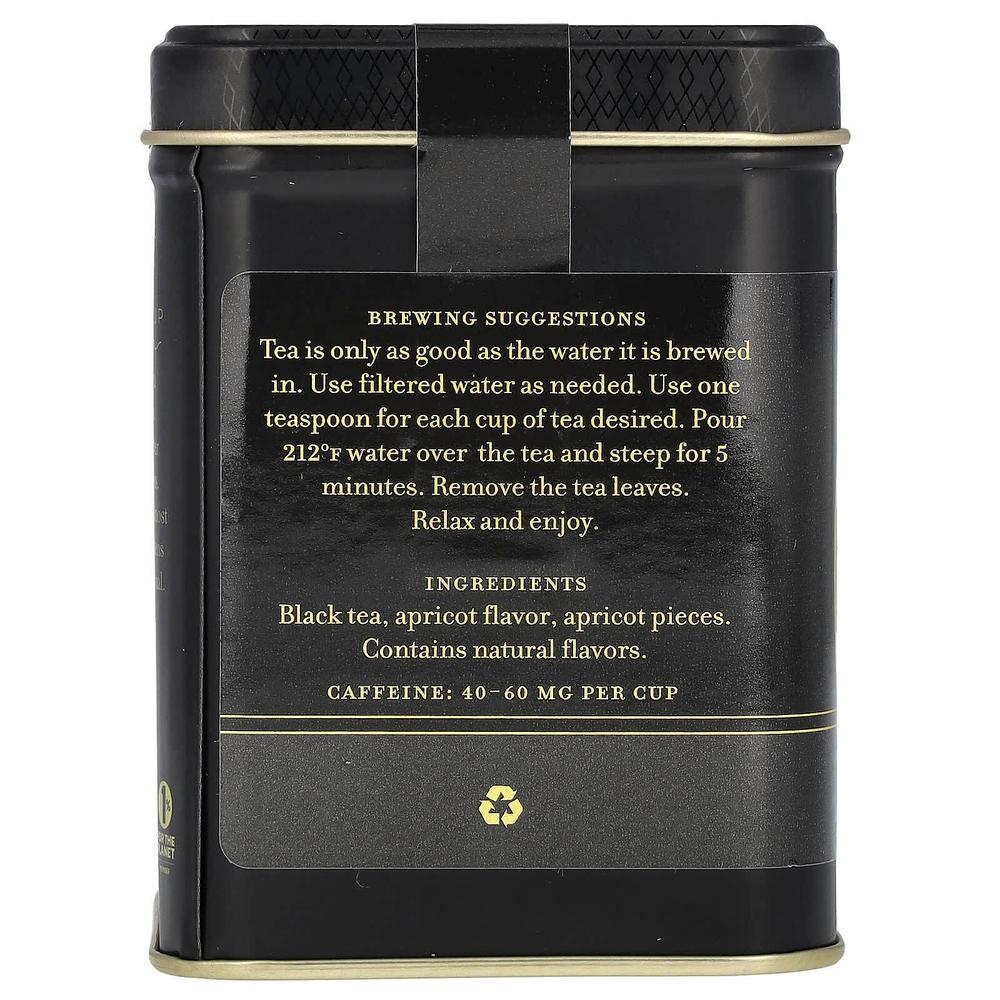 Harney & Sons, черный чай, абрикос, 112 г (4 унции)