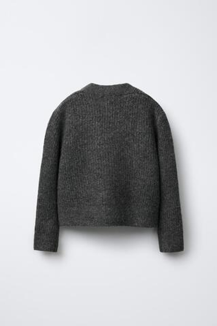 ZARA КАРДИГАН, ТЕМНО-СЕРЫЙ