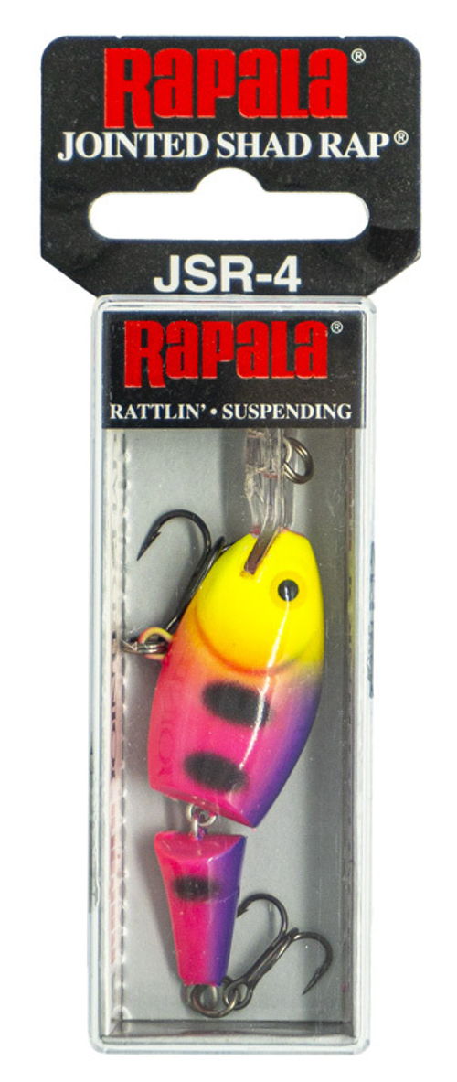 Воблер RAPALA Jointed Shad Rap JSR04 / 4 см, 5 г, цвет FPN