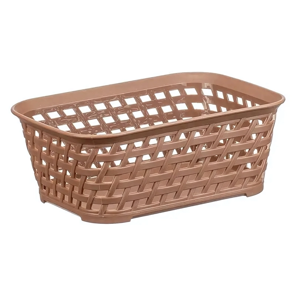 Ящик РОТАНГ 1л 185х70мм Бежевый ротанг 0,07х0,185х0,14м
