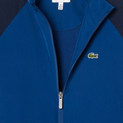 Кофта для мальчика теннисная Lacoste Colorblock Track - небесный