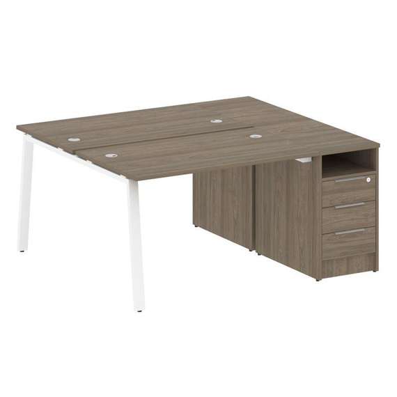 Метал Систем Рабочая станция с тумбой на А-образном м/к БА.РС-СТП-2.2