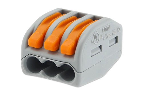 Клеммник 3*(0,5-4,0) WAGO (222-413)