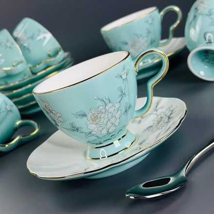 Lenardi 555-128 Чайный набор 12пр. 220мл SABRINAв под.уп.(х6)Костяной фарфор