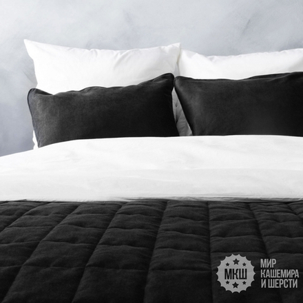 Покрывало СОФТ велюровое (арт. BL02-021-20) - черное