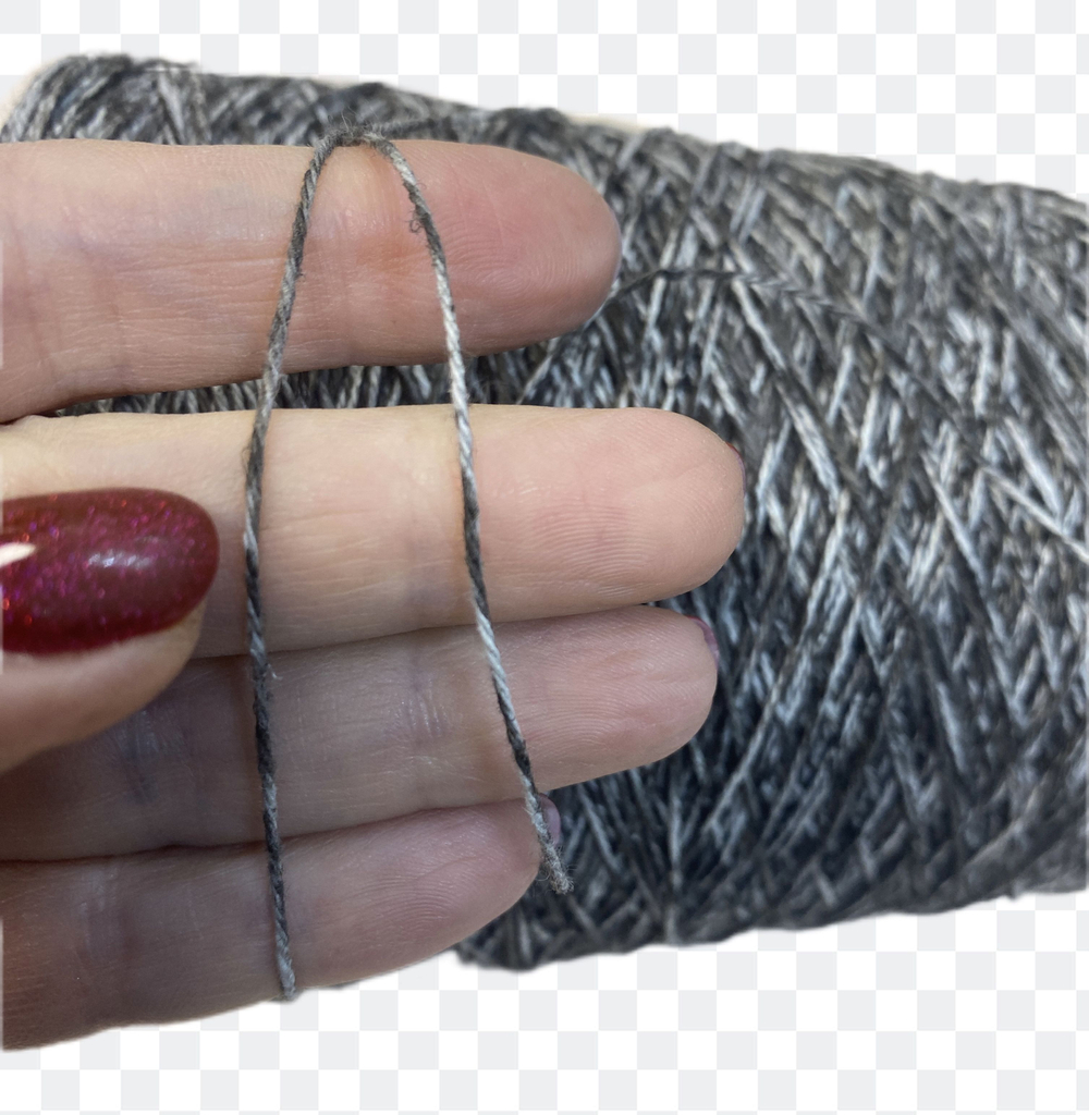 Пряжа на бобине (Италия) 90% лен 10% хлопок 100г - 320м 410г