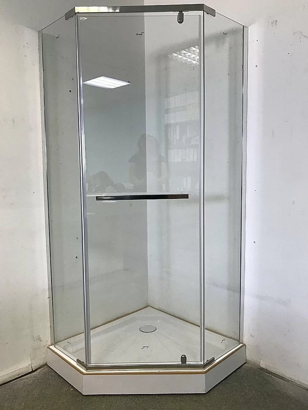 Душевой уголок CeruttiSpa Chika 100x100 CHIKA ZP101T стекло прозрачное/профиль хром