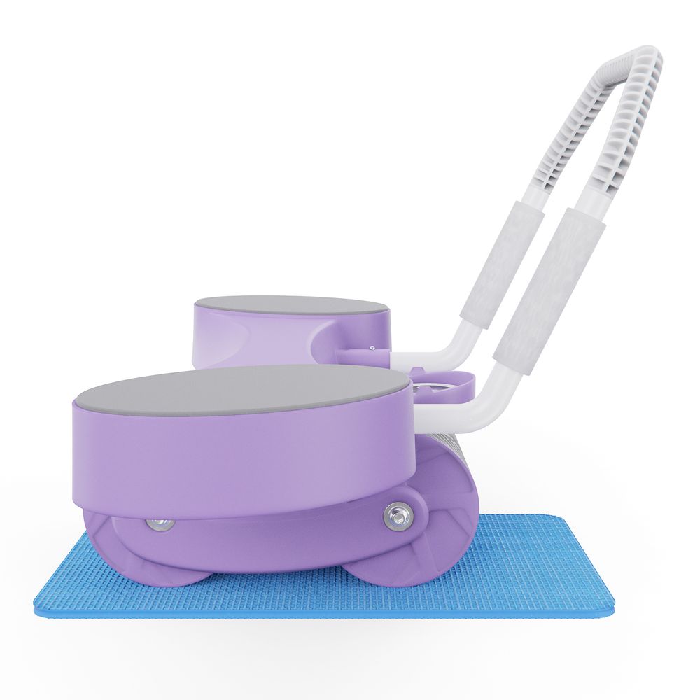 Тренажёр для пресса AB Roller SND-P фиолетовый с ковриком 34 х 17 x 0.6 cм
