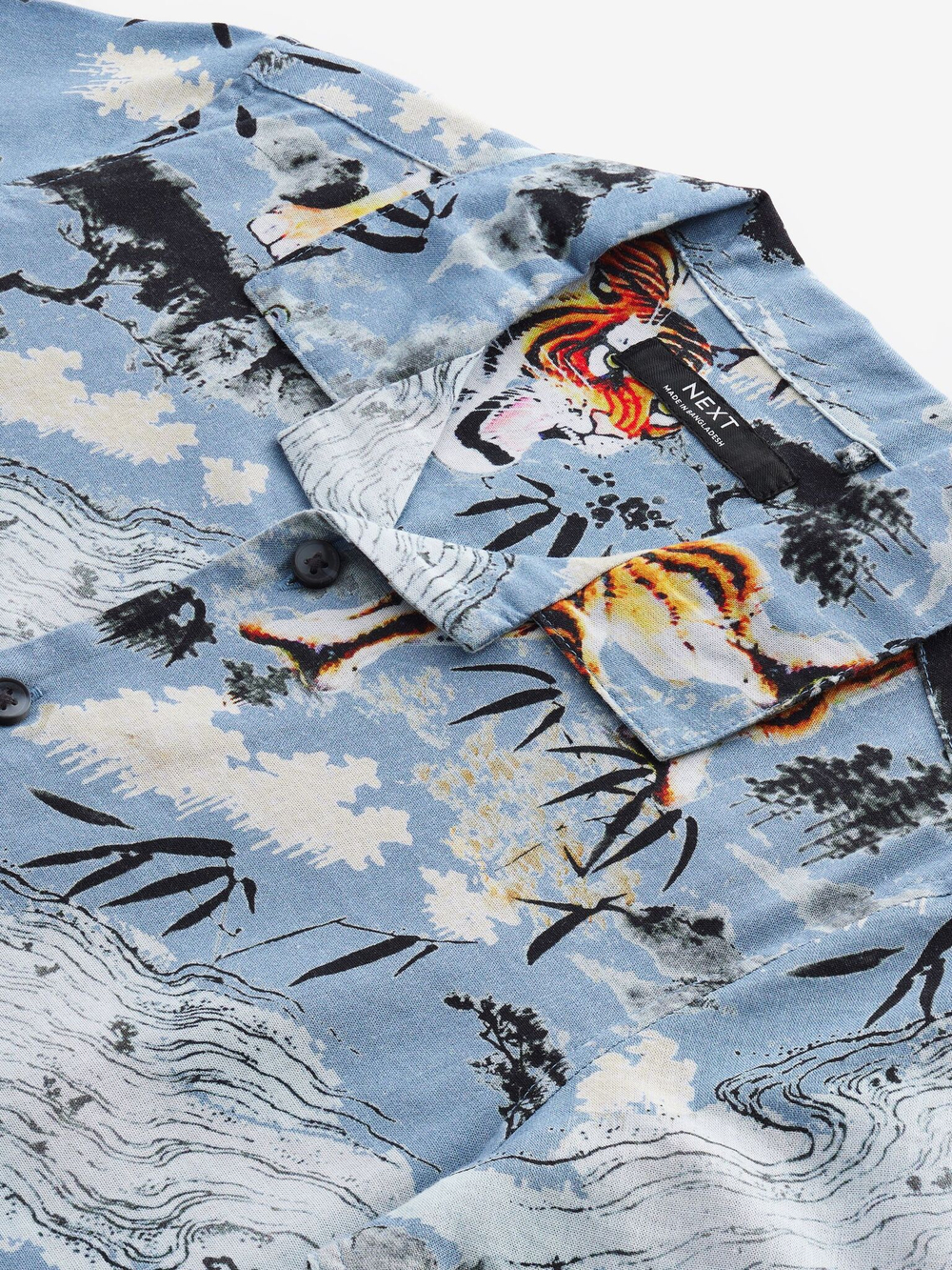 Рубашка с коротким рукавом для мальчика Next 905-625, Голубой