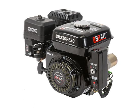 Двигатель бензиновый "BRAIT" BR220PE20 (7 л.с., эл стартер, вал 20 мм)