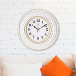 Часы настенные круглые d29см "Классика", корпус белый с золотом