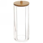 Диспенсер для ватных дисков «БРАМИНГЕМ», прозрачный, 18*7см