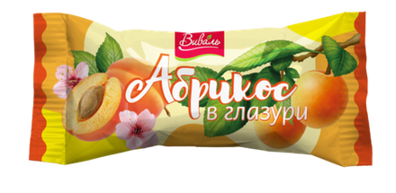 ВИВАЛЬ Абрикос в глазури 1 кг