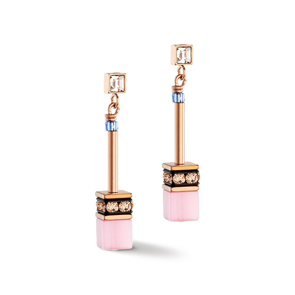 Серьги Coeur de Lion Light Blue - Rose 3030/21-0752