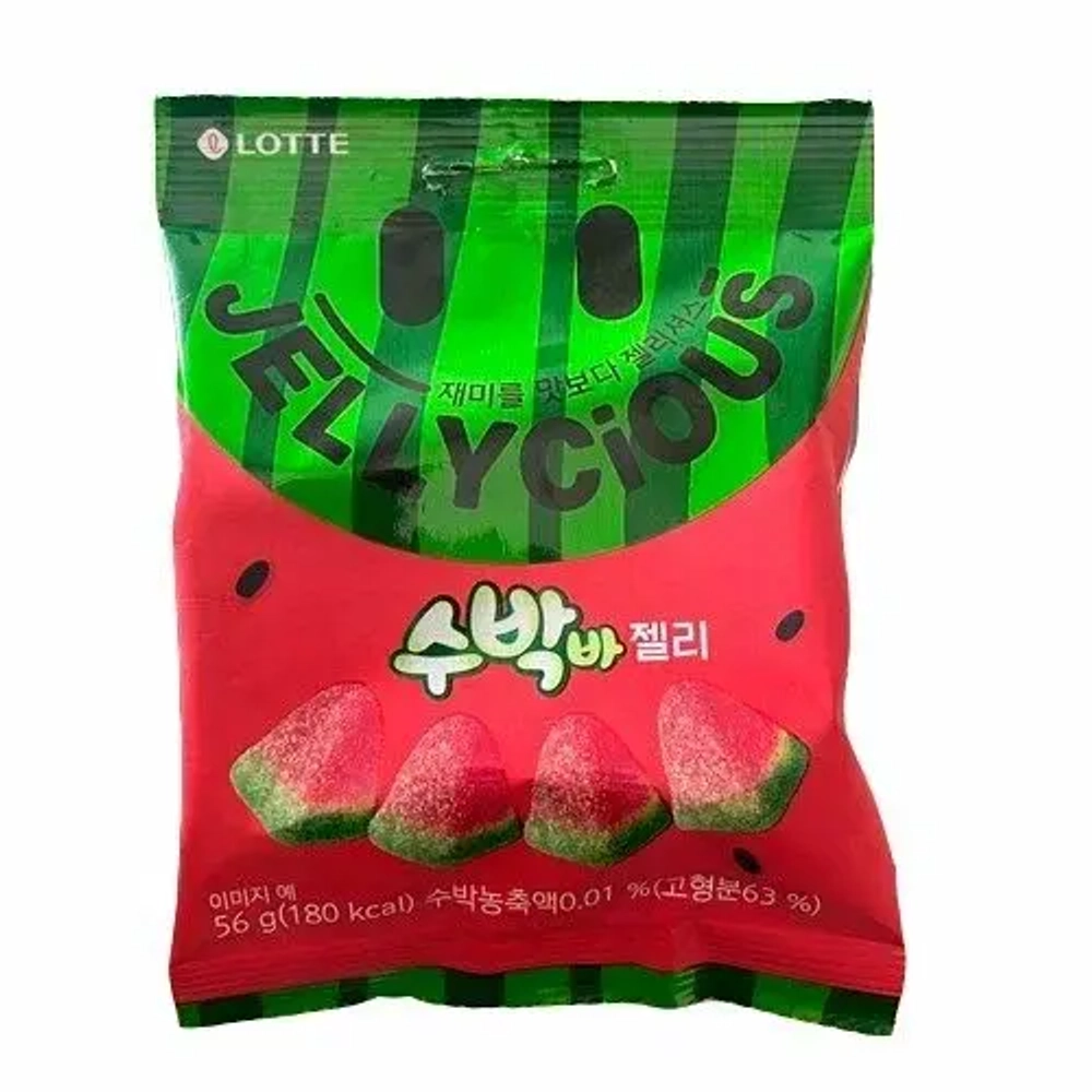 Жевательные драже JELLICiOUS WATERMELON FLAVOR 56г