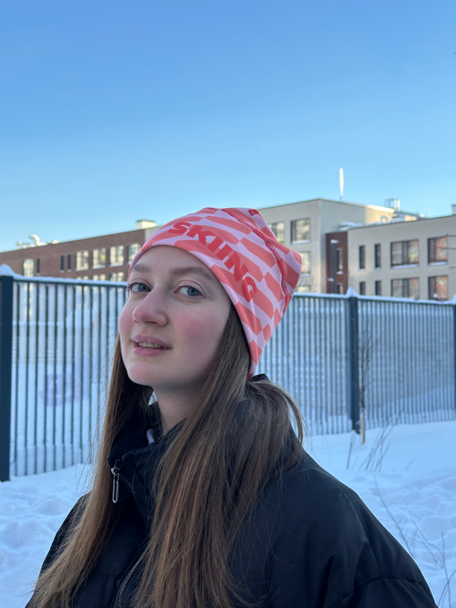 Шапка Skiing (красная новая)