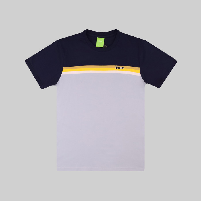 Футболка мужская HUF Lido Stripe Knit артикул:KN00346-LBLUE - купить в магазине Дайс