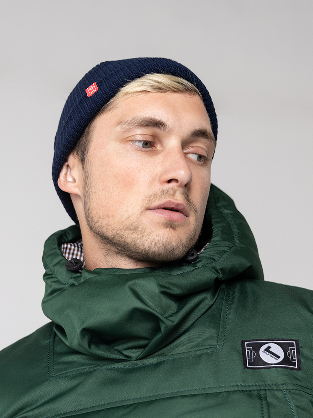 Шапка короткая синяя Город Горький