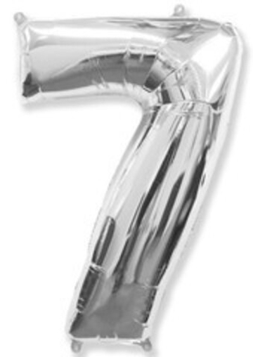Ф ЦИФРА 7  40" Silver Серебро