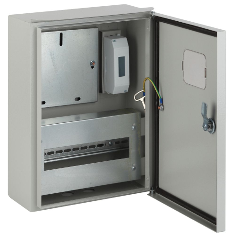 Корпус металлический ЩУ-1Н-12 IP55 ЭРА У2 серый (400х315х165) | Корпуса металлические учетно-распределительные