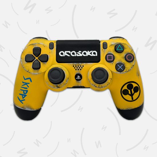 Геймпад Dualshock 4 - Cyberpunk 2077 Custom Edition #8 (Arasaka)