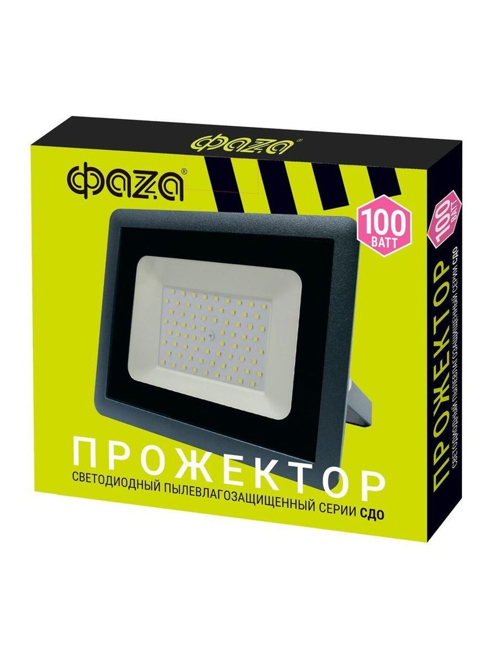 Прожектор светодиодный СДО-10 100Вт 6500К IP65 230В ДО GR ФАZА 5033641