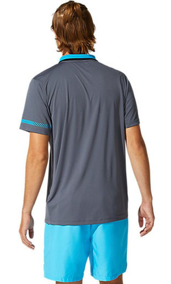 Мужское теннисное поло Asics Padel M Polo Shirt - серый