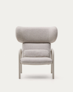 Кресло Inari бежевого цвета и стали с бежевой отделкой