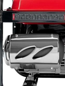 Генератор бензиновый MTX RS-4000E, 3.3 кВт мощность и 208 см3 объем двигателя, 15 л объем топливного бака, электростартер и блок AVR, 2 розетки и датчик уровня масла, 946125